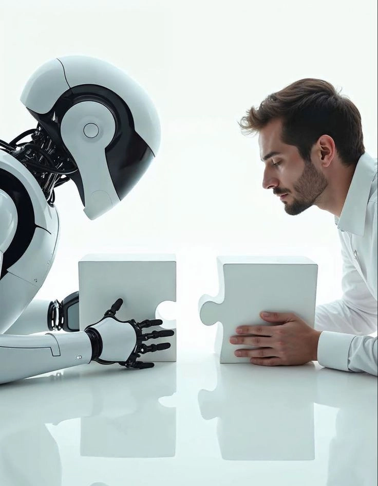 best digital marketing analayst in sharjah the image of ai vs human