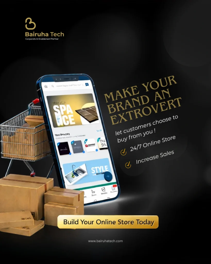 make a poster for bairuha tech done by best digital marketing analyst in sharjah.