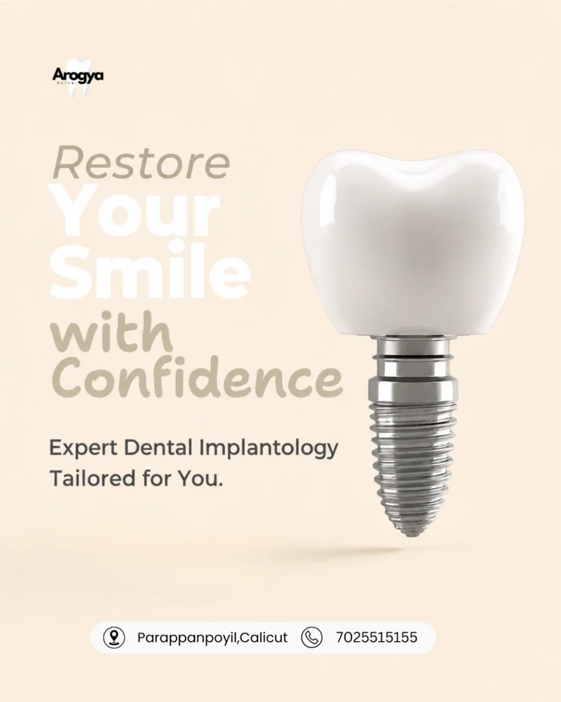 poster created for arogy dental done by best digital marketing analyst in sharjah